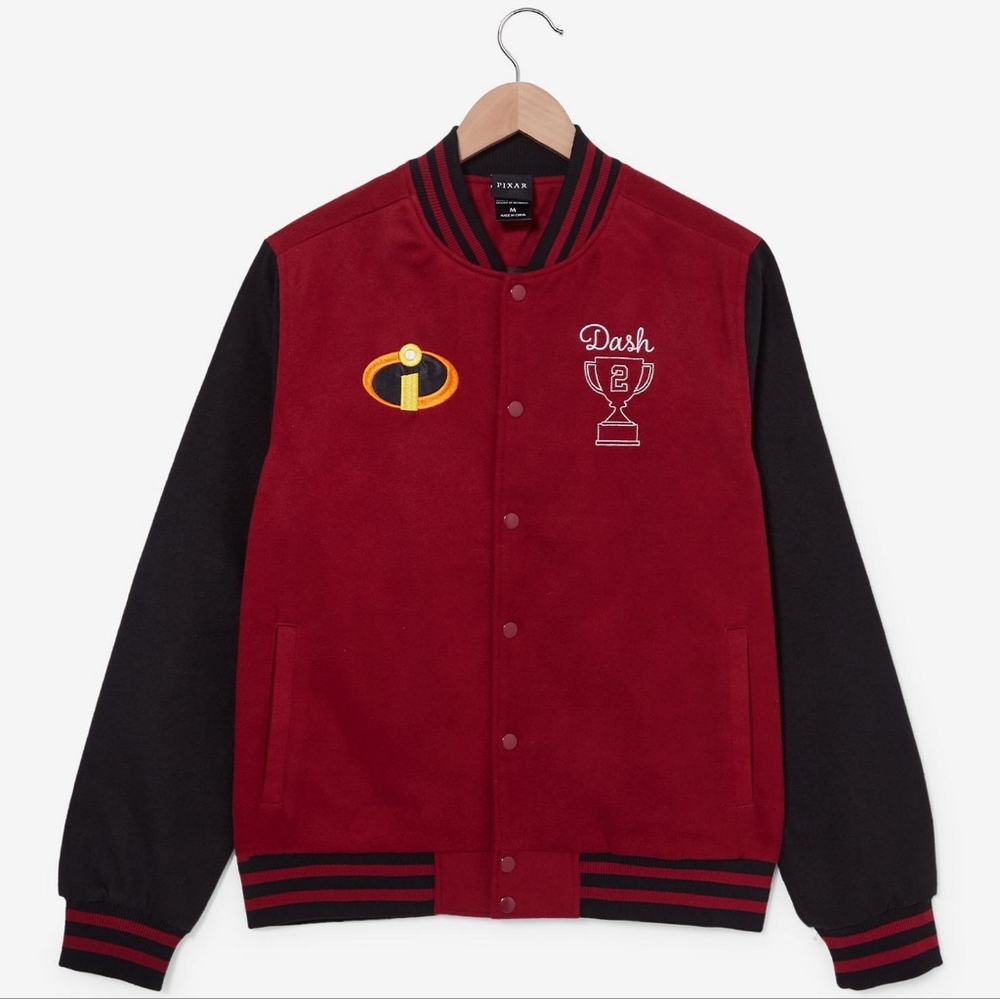 Disney Pixar The Incredibles Dash Parr Logo Varsity Jacket - BoxLunch Exclusive